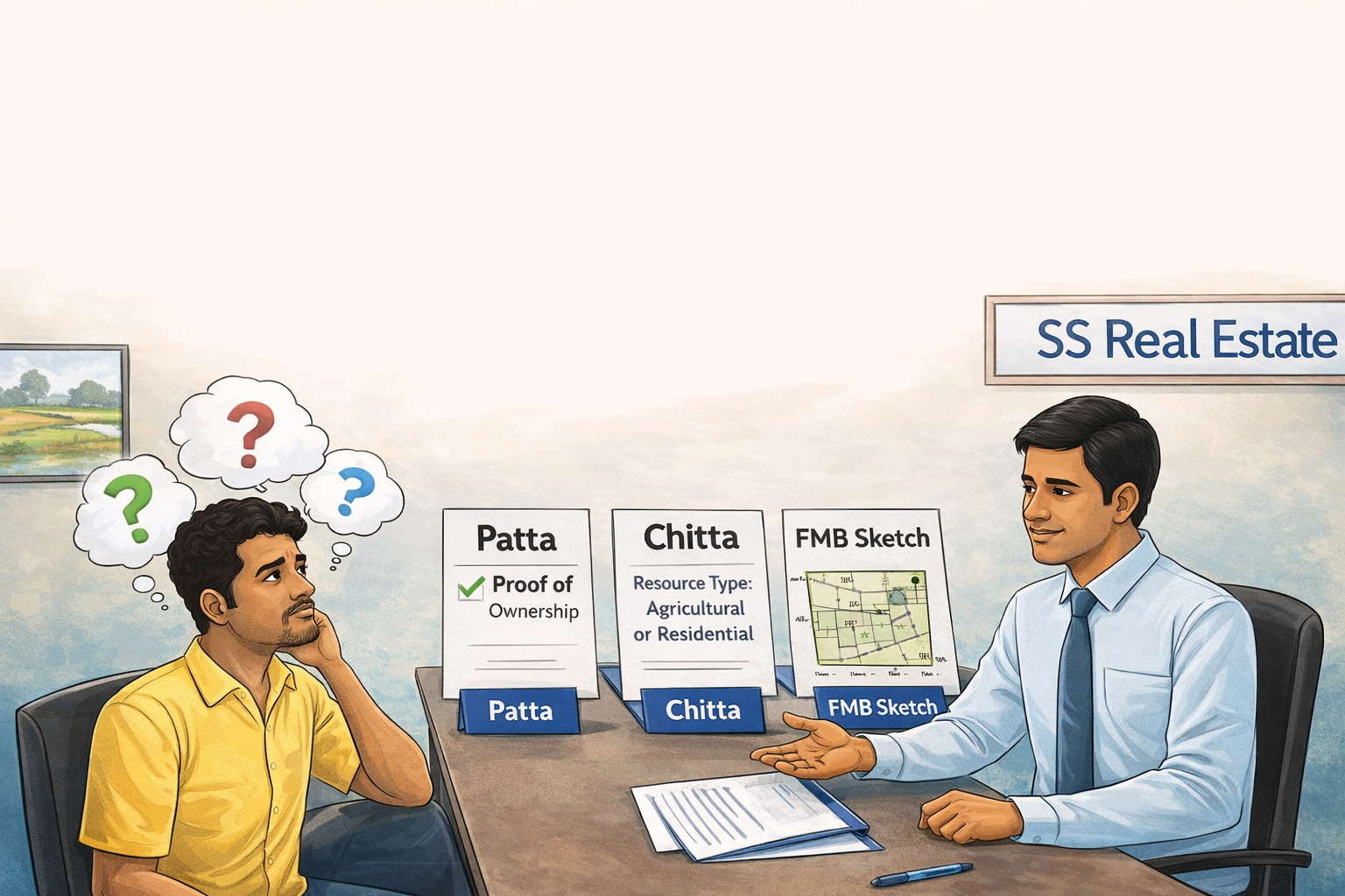 Why Patta, Chitta & FMB Are Crucial Before Buying Land in Tamil Nadu